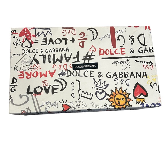 Dolce & Gabbana BASSA Black and White Leather Sneakers size 10 (Italian Size) - Picture 3 of 5